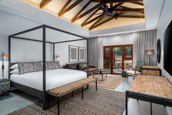 Quarto da hospedagem Kruger Gate Hotel.