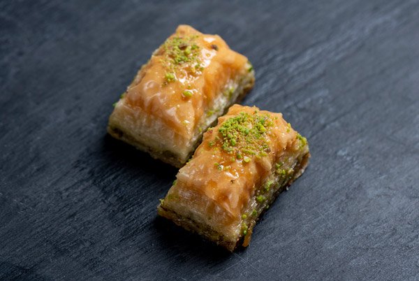 Baklava, iguaria típica da ilha de Santorini.