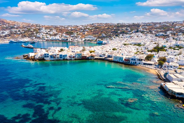 Ilha de Mykonos na Grécia.