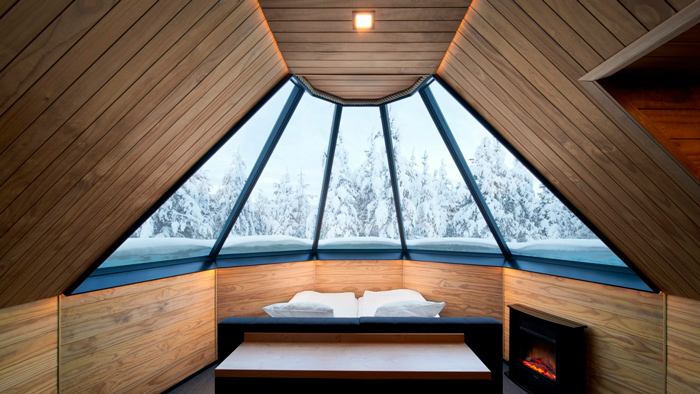 Foto do interior do Northern Lights Village Levi.